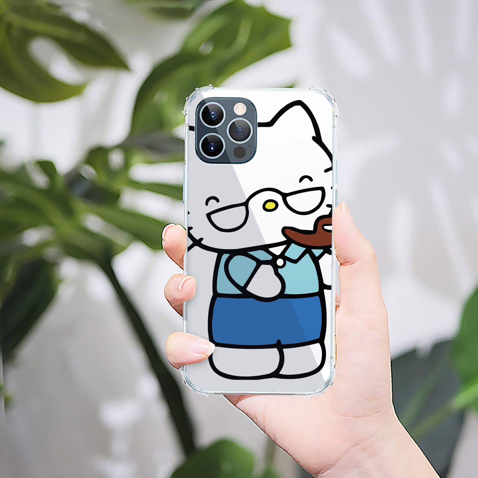 （画像用） Hello Kitty ハローキティ 【iPhone 12シリーズ対応】透明スマホケース（クリアソフトケース）